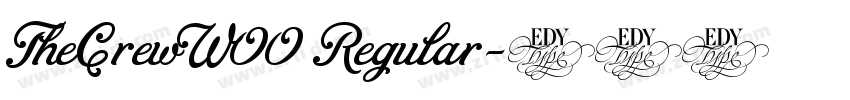 TheCrewW00 Regular字体转换